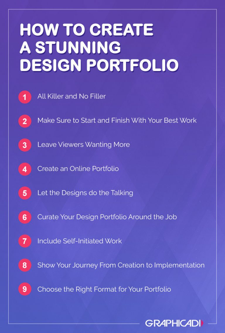 How to Create a Stunning Design Portfolio - Graphicadi